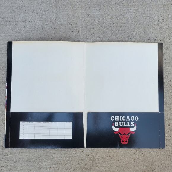 Vintage Chicago Bulls Dennis Rodman School Folder 90s NEW - Picture 2 of 5